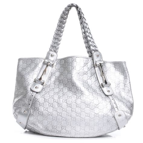 black and silver gucci bag|gucci silver handbag.